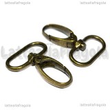 Gancio Portachiavi in metallo color bronzo 46x31mm