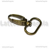 Gancio Portachiavi in metallo color bronzo 46x31mm