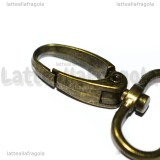 Gancio Portachiavi in metallo color bronzo 46x31mm