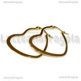 Creole Cuore in Acciaio Inox dorato 32x28mm