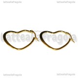 Creole Cuore in Acciaio Inox dorato 32x28mm
