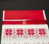 3 Buste Renne Effetto Punto Croce con fiocco 23.5x15mm