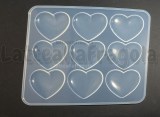 Stampo Cuori in silicone lucido 175x16mm