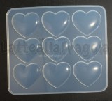 Stampo Cuori in silicone lucido 175x16mm