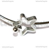 Bracciale Rigido Apribile con Stella in Acciaio 304 60mm diametro