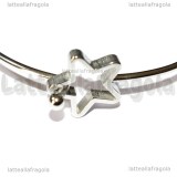 Bracciale Rigido Apribile con Stella in Acciaio 304 60mm diametro