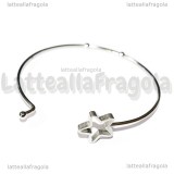 Bracciale Rigido Apribile con Stella in Acciaio 304 60mm diametro