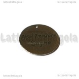 Ciondolo Non Pensare Sogna in acciaio inox 20mm