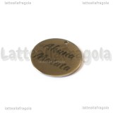 Ciondolo Akuna Matata in acciaio inox 20mm