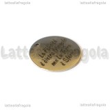 Ciondolo Felicità dietro l'Angolo in acciaio inox 20mm