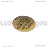 Ciondolo Felicità dietro l'Angolo in acciaio inox 20mm