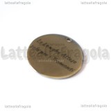 Ciondolo Le Lunghe Attese solo per i Tramonti in acciaio inox 20mm