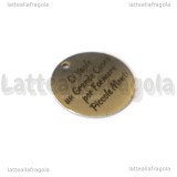 Ciondolo Ci Vuole un Grande Cuore per Formare Piccole Menti in acciaio inox 20mm