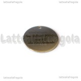 Ciondolo Non Voltarti Indietro non è Lì che Stai Andando in acciaio inox 20mm