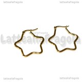 Creole Stelle in Acciaio Inox dorato 32x30mm