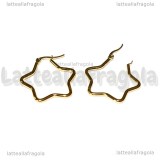 Creole Stelle in Acciaio Inox dorato 32x30mm