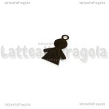 Ciondolo Bimbo in Acciaio Inox 15x9mm