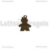 Ciondolo Papà in Acciaio Inox 20x13mm