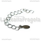 Catena di allungamento in Acciaio Inox 60x4mm