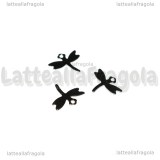 3 Charm Libellula in Acciaio Inox 12x10mm