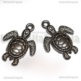 Ciondolo Tartaruga in Acciaio Inox 20.5x15x3.5mm