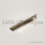 Capocorda per organza Silver Plated 35x7.5mm