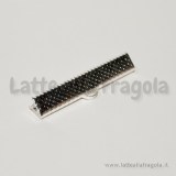 Capocorda per organza Silver Plated 35x7.5mm