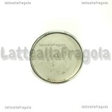 Base anello in Acciaio inox regolabile con base tonda 25mm
