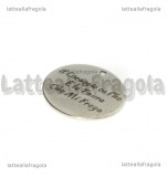 Ciondolo Coraggio e Paura in acciaio inox 20mm