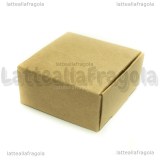 Scatola in cartone marroncino 5.5x5.5x2.5cm