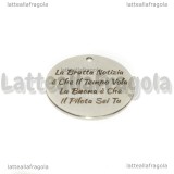 Ciondolo Il Tempo Vola in acciaio inox 20mm