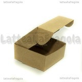 Scatola in Cartone Kraft 5.5x5.5x2.5cm