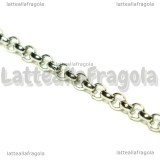 1 Metro Catena in Acciaio inox maglie tonde 3mm