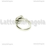 Base anello in Acciaio inox regolabile con base tonda 12mm