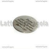 Ciondolo Sogna Vivi in acciaio inox 20mm