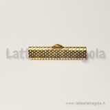 Capocorda per organza Gold Plated 30x7.5mm