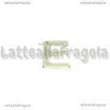 Ciondolo Lettera E in Acciaio Inox 11x8mm