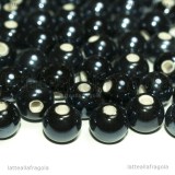 5 Perle in Ceramica Nero 8mm