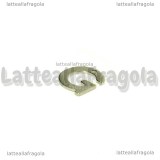 Ciondolo Lettera G in Acciaio Inox 11x10mm
