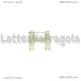Ciondolo Lettera H in Acciaio Inox 11x9mm