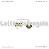 Coppia Farfalline per orecchini in Argento 925 4mm