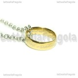 Collana Unico Anello Signore degli Anelli in metallo zincato