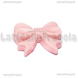 Fiocco in silicone Rosa 25x18x10mm