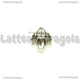 Ombrello foro largo in metallo argento antico 11.5x9.5mm