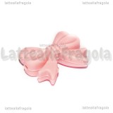 Fiocco in silicone Rosa 25x18x10mm