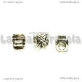 Ombrello foro largo in metallo argento antico 11.5x9.5mm