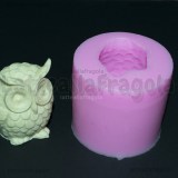 Stampo Gufo 3D in gomma siliconica 5.5cm