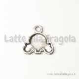 Charm carrozza di Cenerontola in metallo argento antico 20x20mm