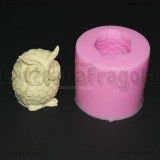 Stampo Gufo 3D in gomma siliconica 5.5cm