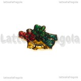 Ciondolo Stemmi Casate della saga di Harry Potter in metallo dorato smaltato 25x22mm